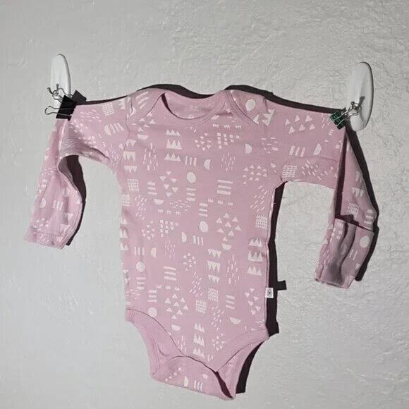 Honest baby long sleeve butterfly body suit 6-9 month girl 4pc set, Nwt 4 pack - Picture 3 of 6